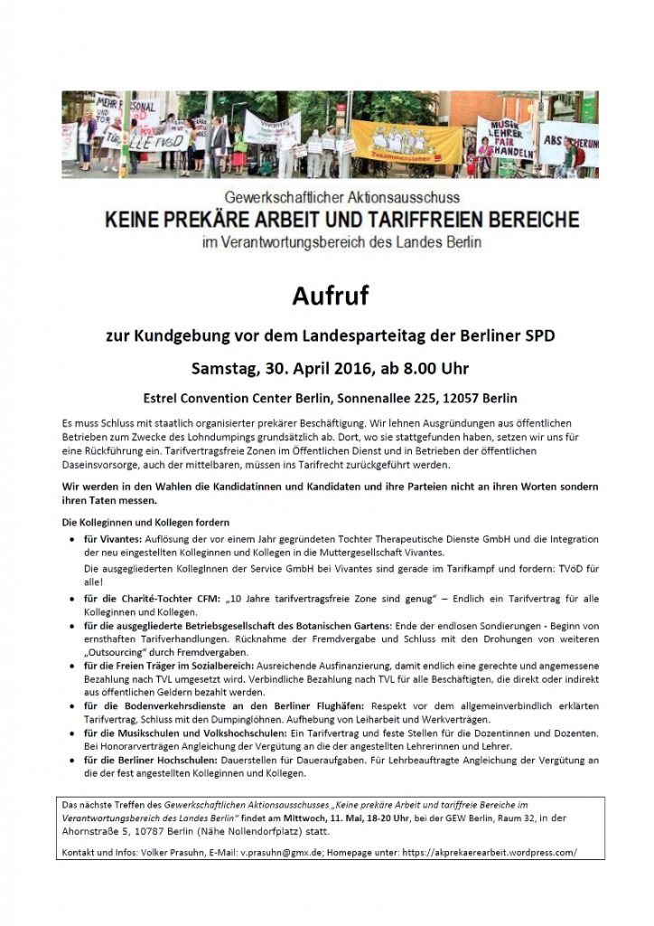 Kundgebung Parteitag
